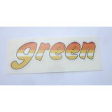 SAMOLEPKA - GREEN  - ČERVENO-ORANŽOVO-BÍLÁ BÍLÝ PODKLAD